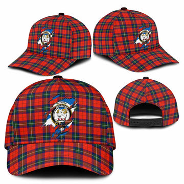 Ruthven Tartan Classic Cap with Family Crest In Me Style