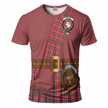Ruthven Tartan Crest T-Shirt Kilt Costume Style