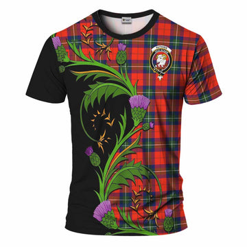 Ruthven Tartan Crest T-Shirt Scottish Thistle Pride Heritage Art