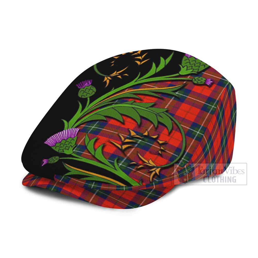 Ruthven Tartan Flat Cap, Jeff Cap Scottish Thistle Pride Heritage Art - Tartan Vibes Clothing