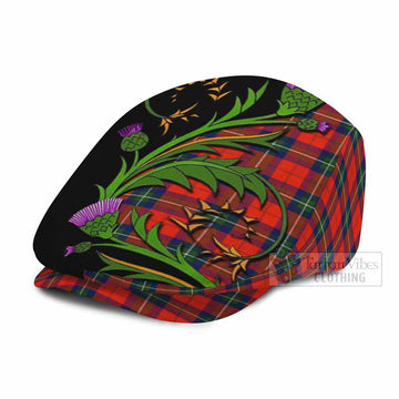 Ruthven Tartan Flat Cap, Jeff Cap Scottish Thistle Pride Heritage Art