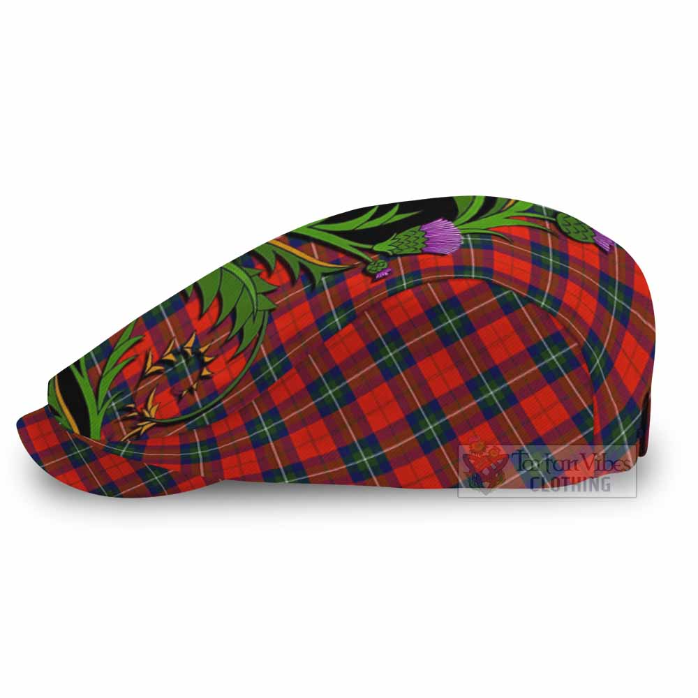 Ruthven Tartan Flat Cap, Jeff Cap Scottish Thistle Pride Heritage Art - Tartan Vibes Clothing