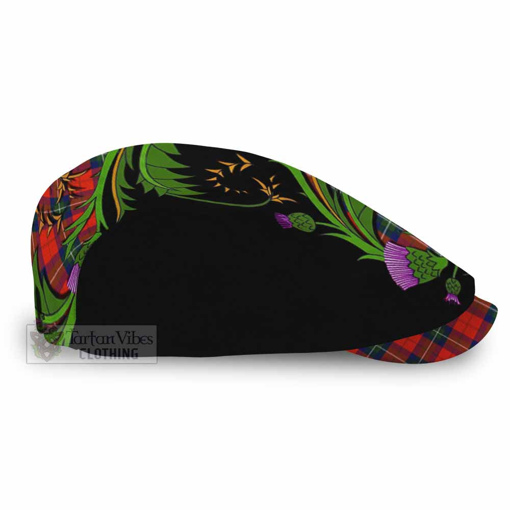 Ruthven Tartan Flat Cap, Jeff Cap Scottish Thistle Pride Heritage Art - Tartan Vibes Clothing