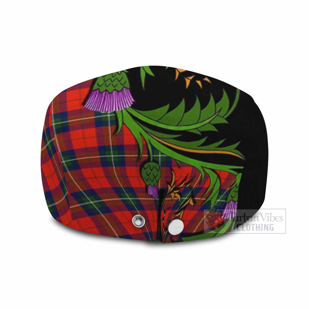 Ruthven Tartan Flat Cap, Jeff Cap Scottish Thistle Pride Heritage Art - Tartan Vibes Clothing