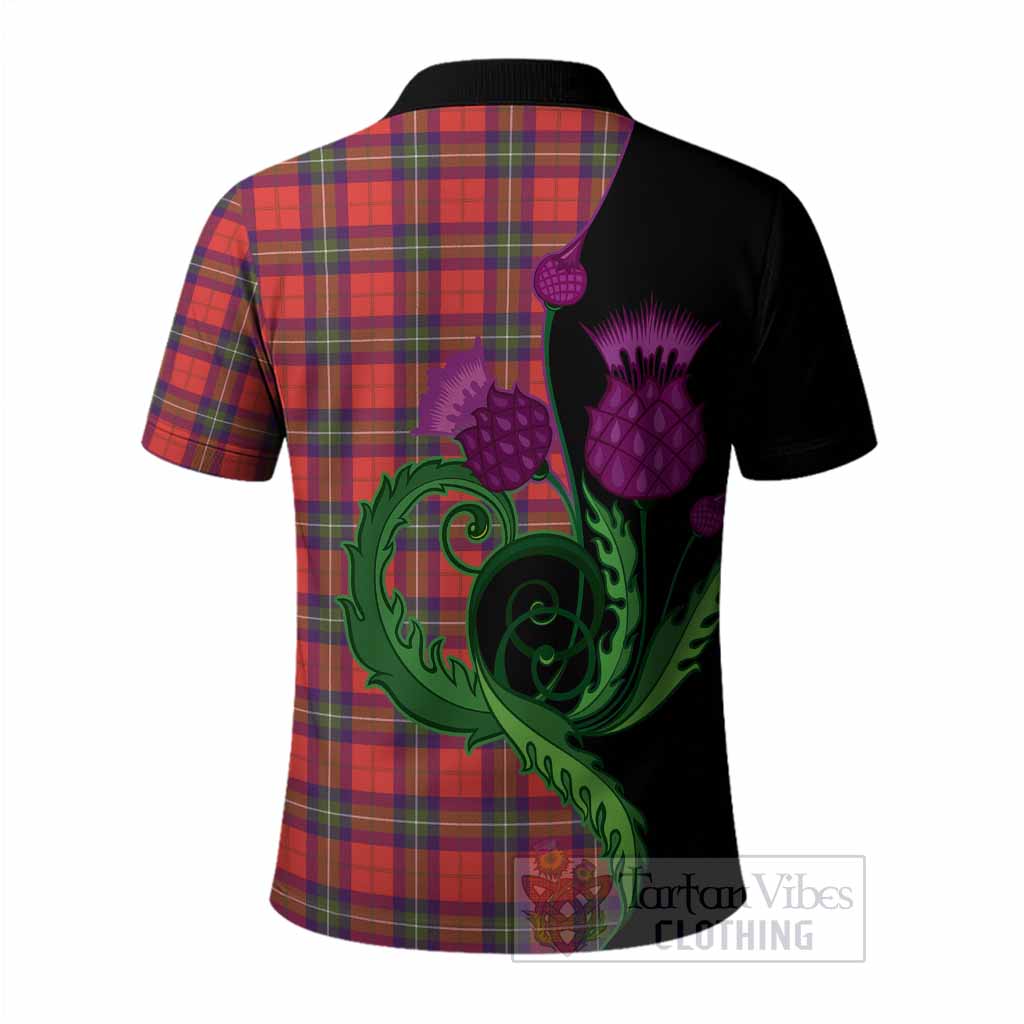 Ruthven Tartan Polo Shirt Traditional Scottish Thistle