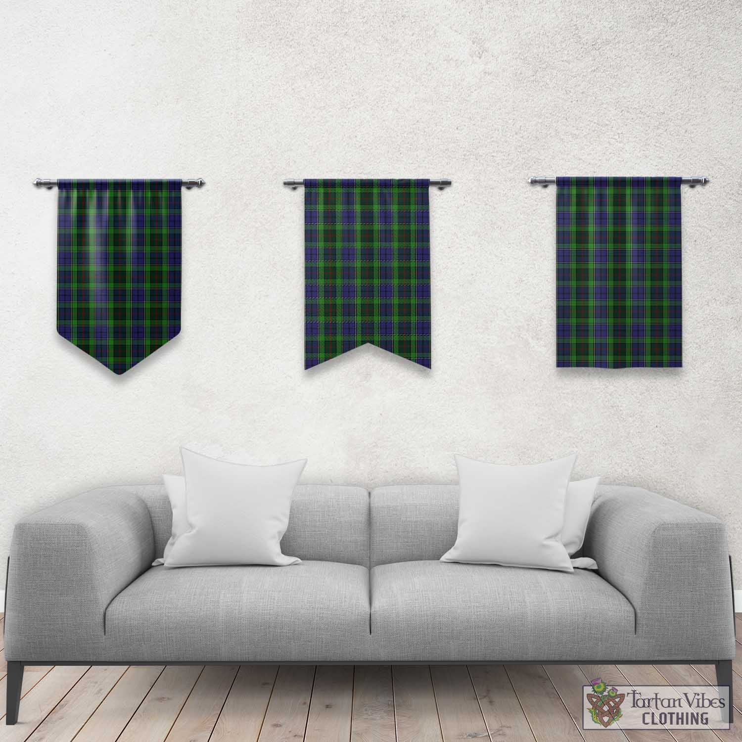 Rutledge Tartan Gonfalon, Tartan Banner Rectangle - Tartan Vibes Clothing