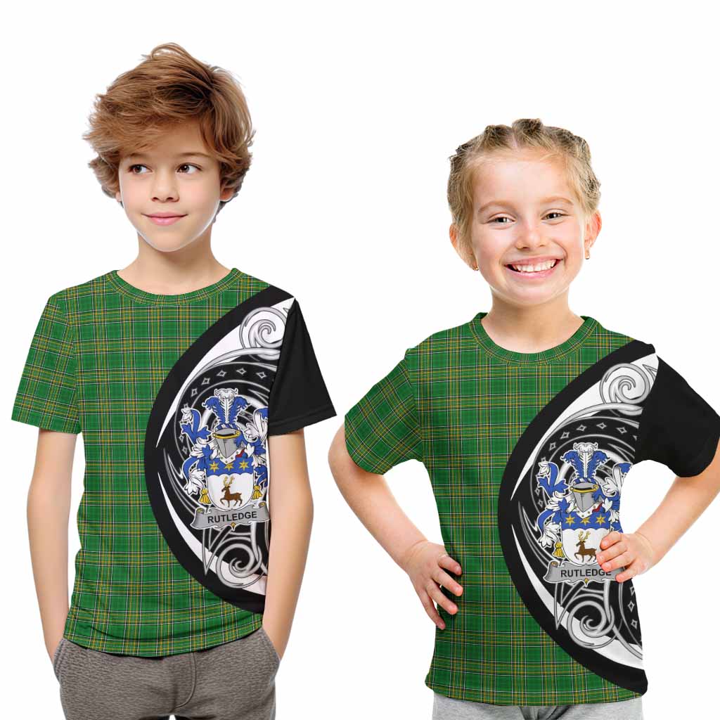 Rutledge Irish Clan Kid T-Shirt Celtic Circle Style Youth XL Size14 - Tartan Vibes Clothing