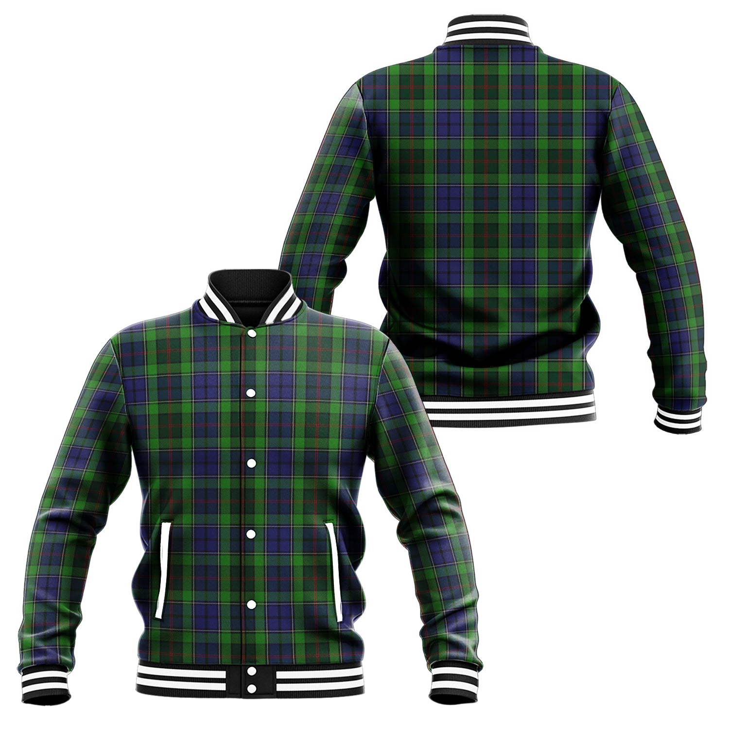 Rutledge Tartan Baseball Jacket Unisex - Tartan Vibes Clothing