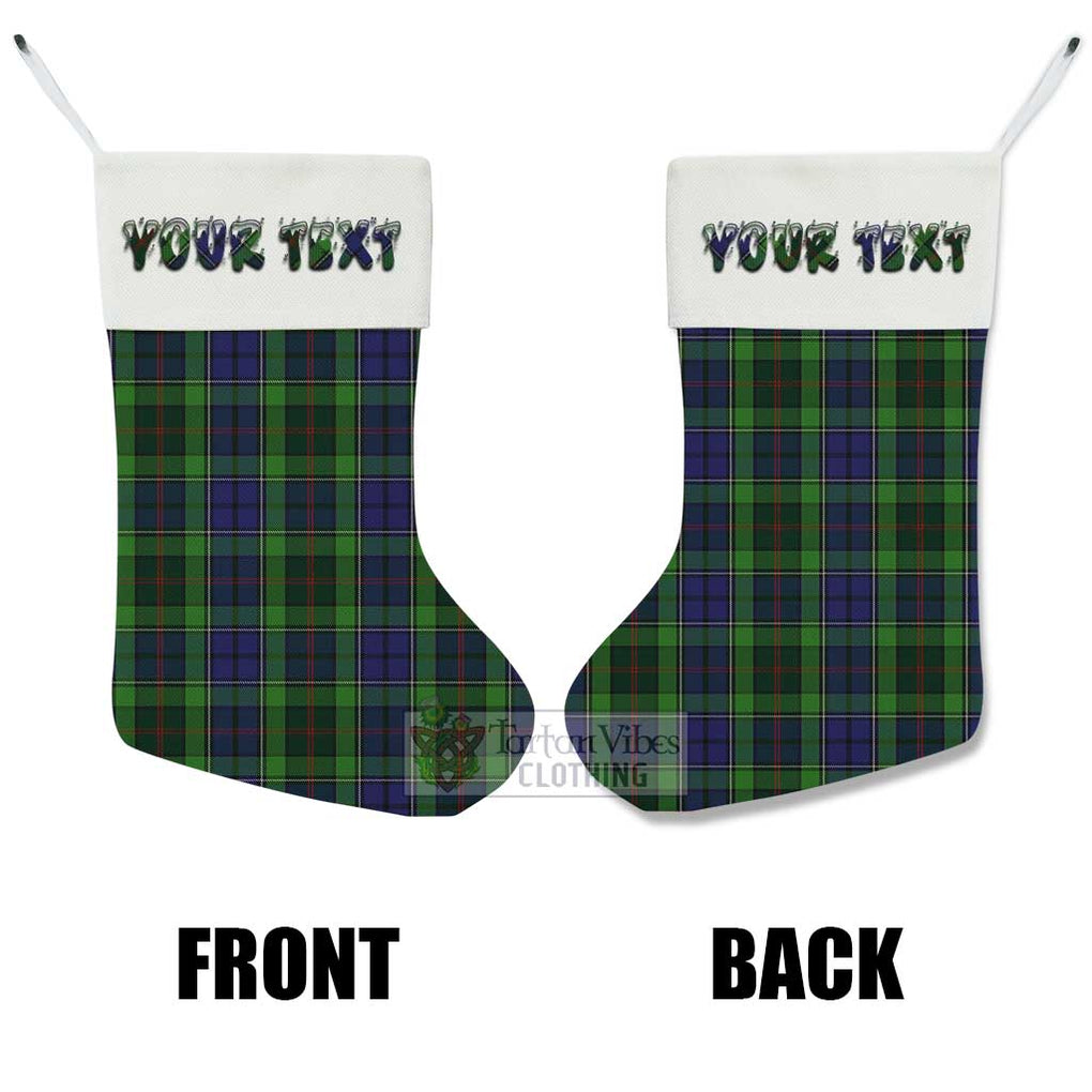 Tartan Vibes Clothing Rutledge Tartan Christmas Stocking with Personalized Text