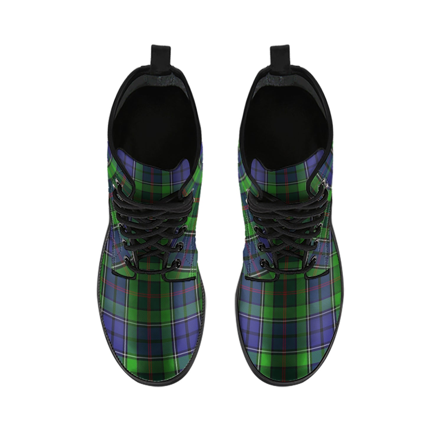 Rutledge Tartan Leather Boots - Tartan Vibes Clothing