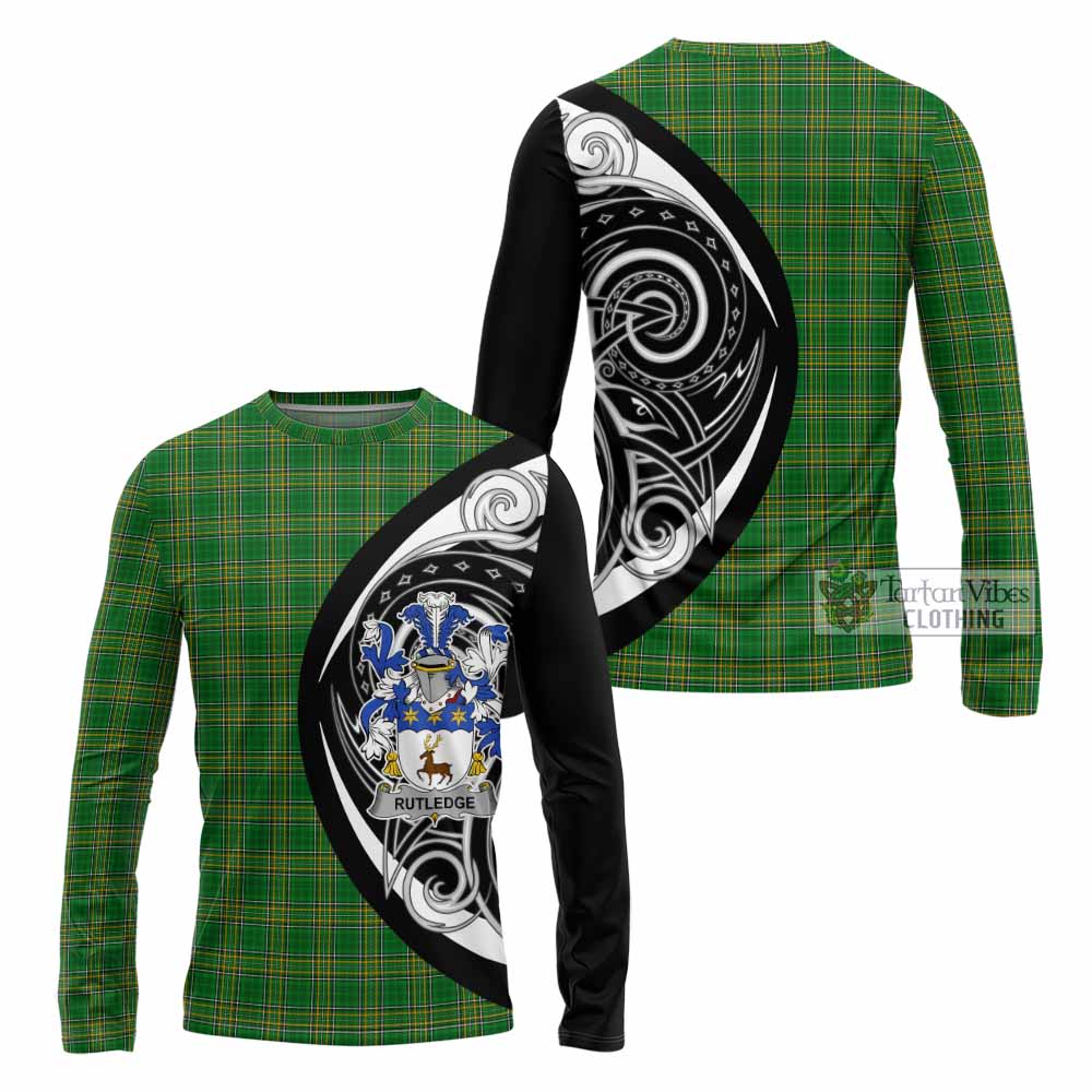 Rutledge Irish Clan Long Sleeve T-Shirt Celtic Circle Style - Tartan Vibes Clothing