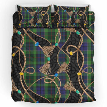 Rutledge Scottish Tartan Twisted Ropes Stylized Bedding Set