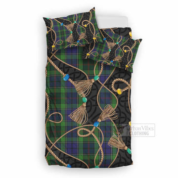 Rutledge Scottish Tartan Twisted Ropes Stylized Bedding Set
