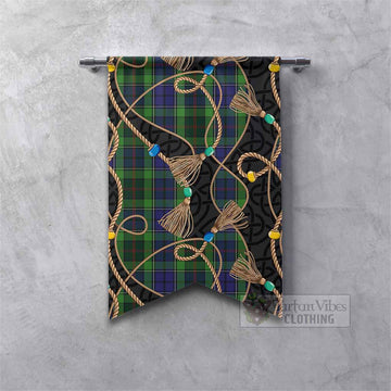 Rutledge Scottish Tartan Twisted Ropes Stylized Gonfalon