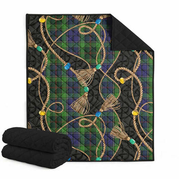 Rutledge Scottish Tartan Twisted Ropes Stylized Premium Quilt Super King Quilt 91" x 110" - Tartan Vibes Clothing