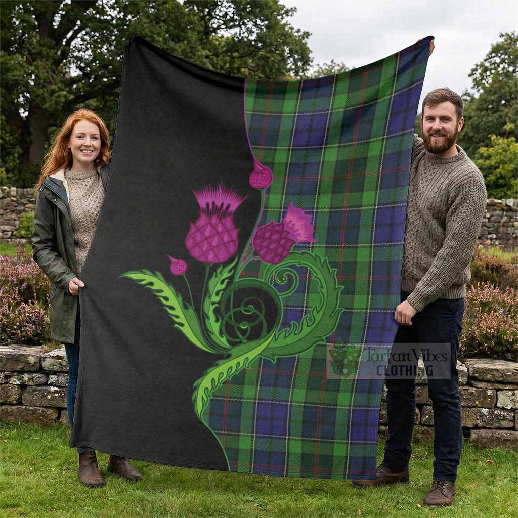 Rutledge Tartan Blanket Traditional Scottish Thistle - Tartan Vibes Clothing