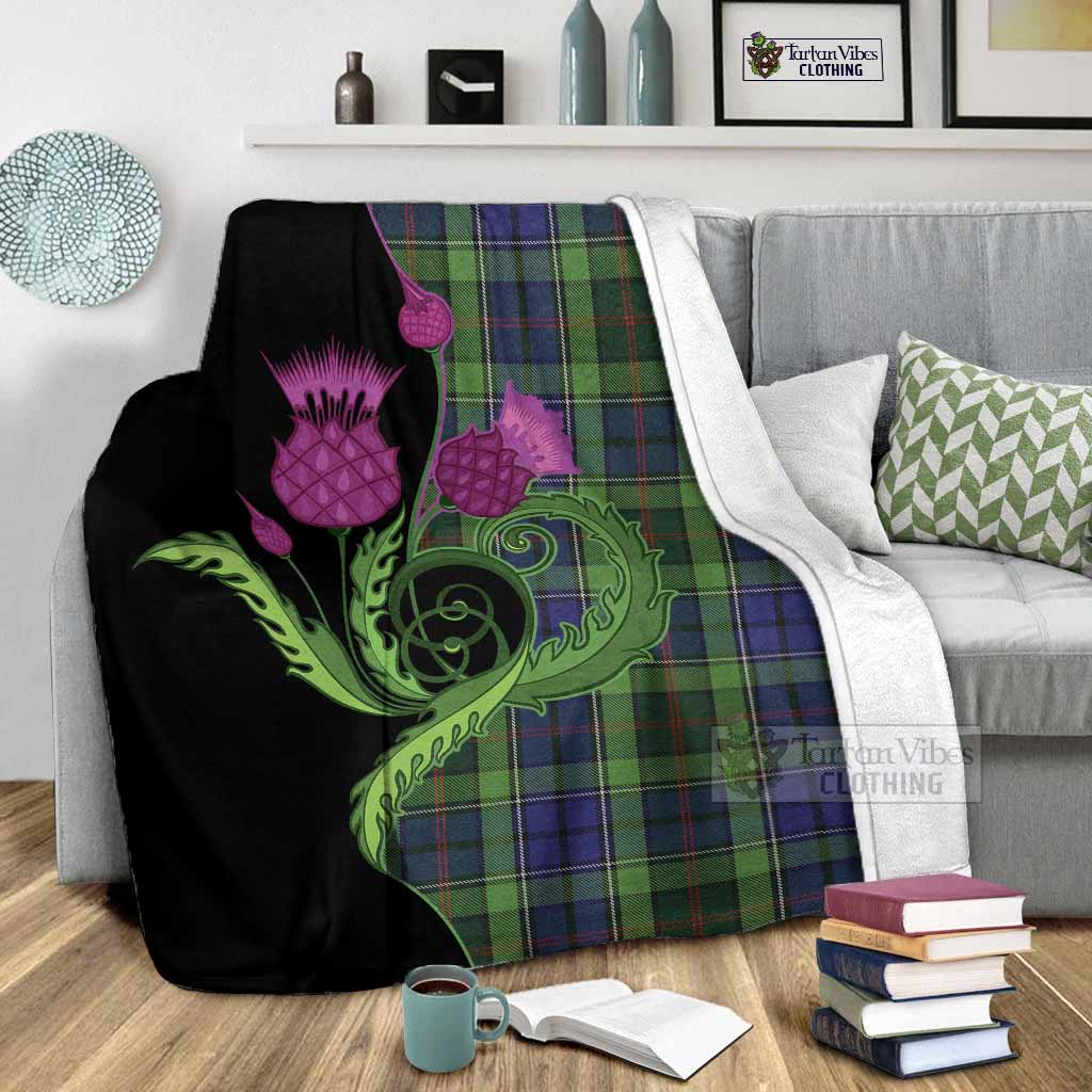 Rutledge Tartan Blanket Traditional Scottish Thistle - Tartan Vibes Clothing