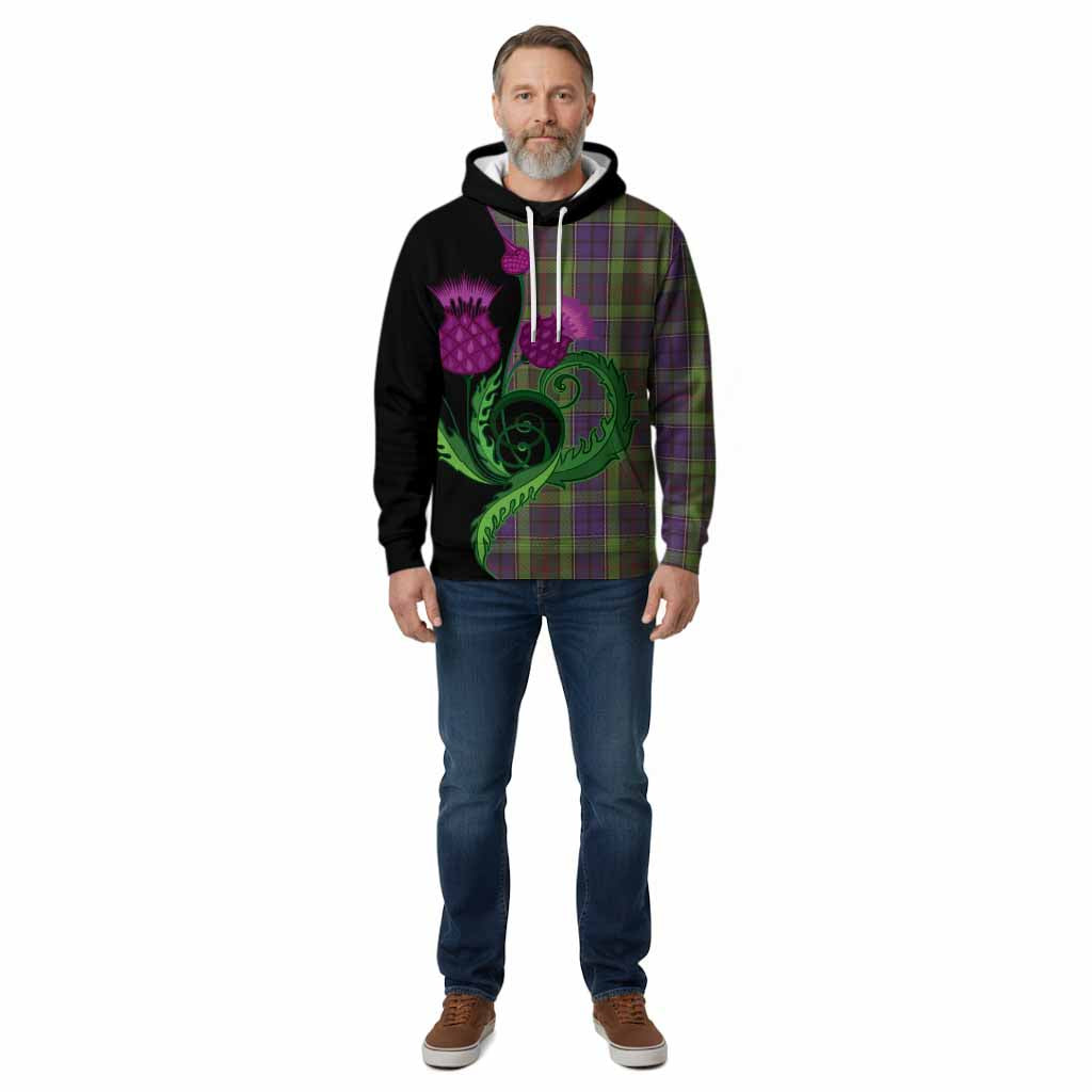Rutledge Tartan Cotton Hoodie Traditional Scottish Thistle