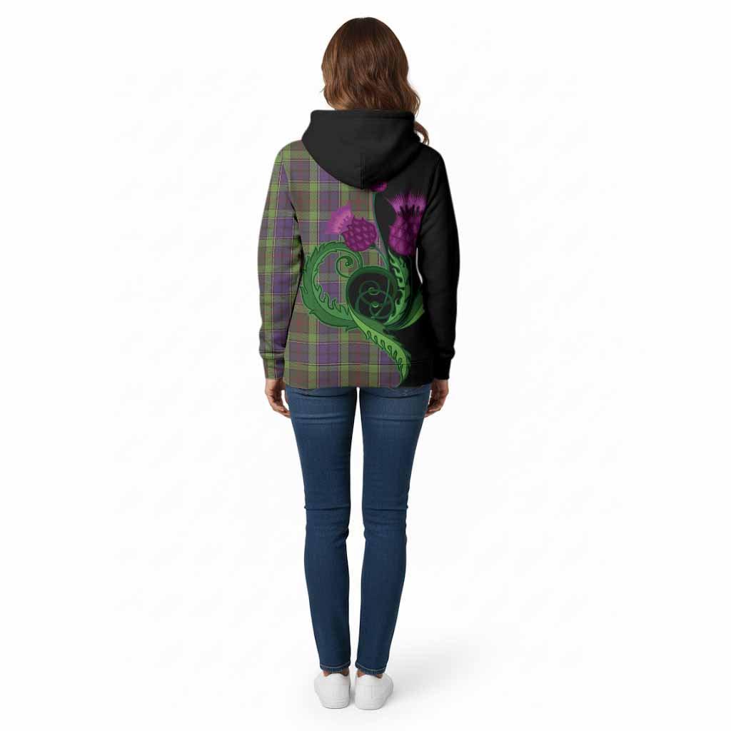 Rutledge Tartan Cotton Hoodie Traditional Scottish Thistle