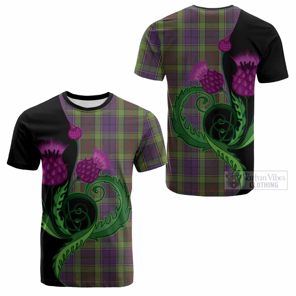 Rutledge Tartan Cotton T-shirt Traditional Scottish Thistle