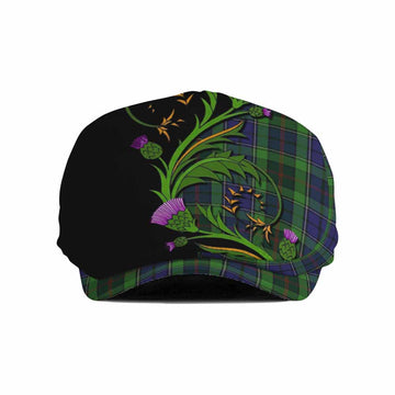 Rutledge Tartan Flat Cap, Jeff Cap Scottish Thistle Pride Heritage Art