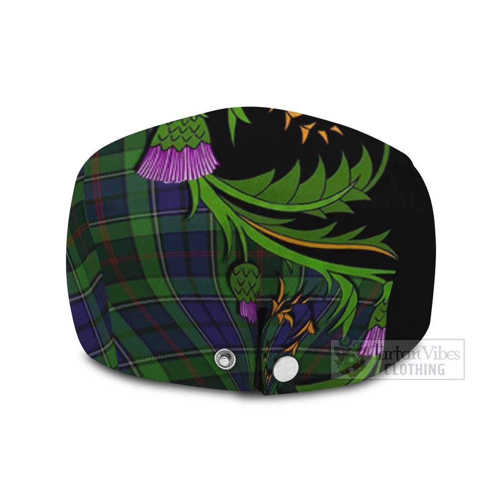 Rutledge Tartan Flat Cap, Jeff Cap Scottish Thistle Pride Heritage Art - Tartan Vibes Clothing