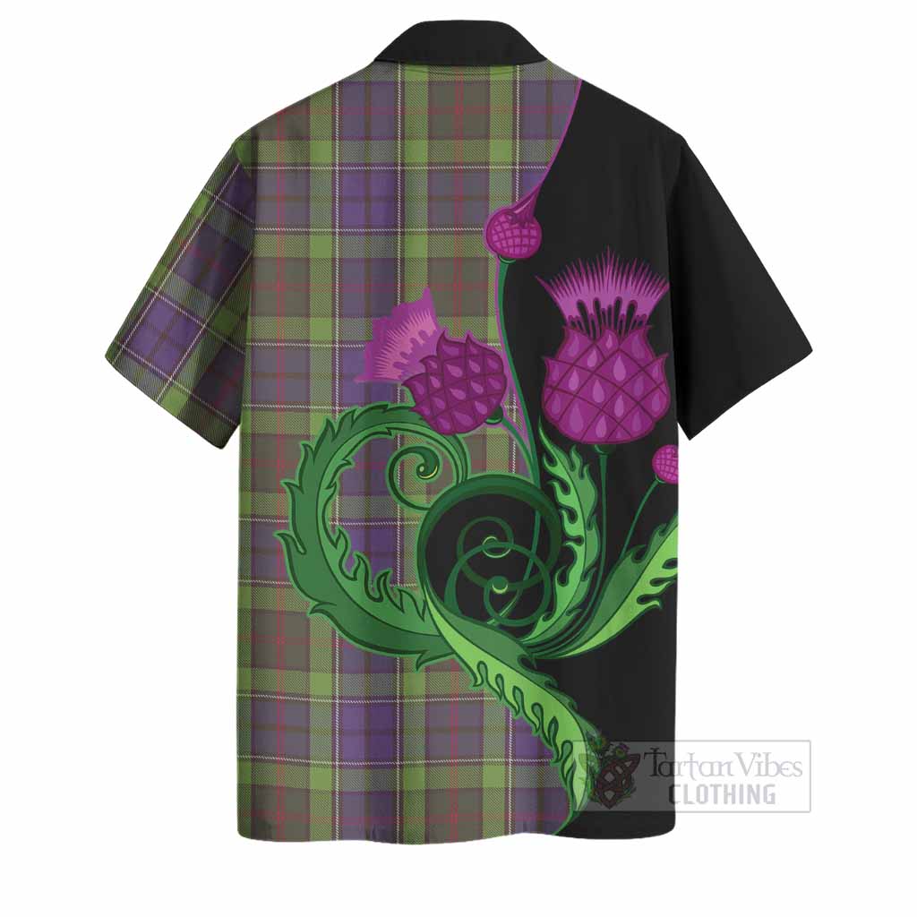 Rutledge Tartan Hawaiian Shirt Traditional Scottish Thistle