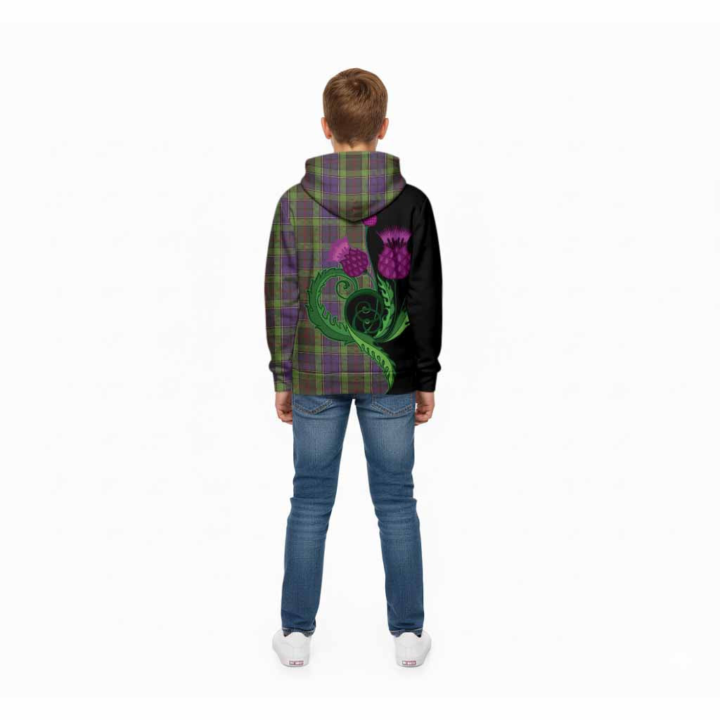 Rutledge Tartan Kid Hoodie Traditional Scottish Thistle