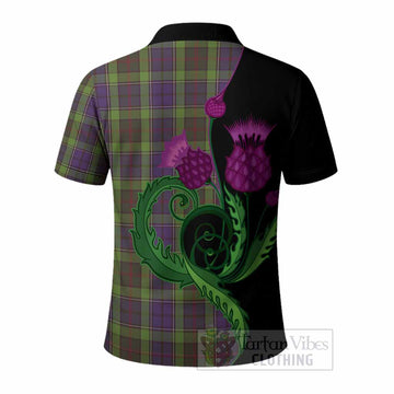 Rutledge Tartan Polo Shirt Traditional Scottish Thistle