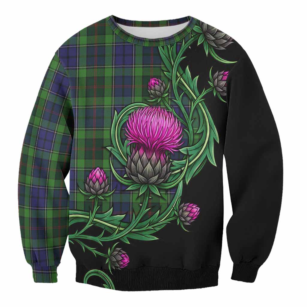 Rutledge Tartan Sweatshirt Resilient Scottish Thistle Unisex - Tartan Vibes Clothing