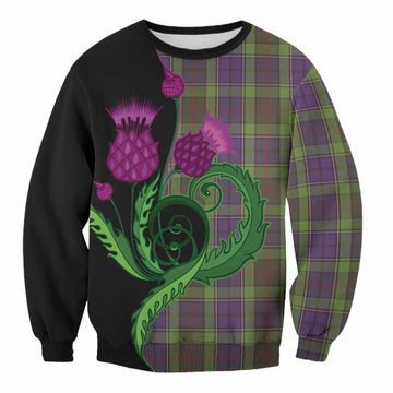 Rutledge Tartan Sweatshirt Traditional Scottish Thistle