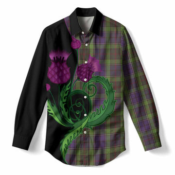 Rutledge Tartan Women Casual Shirt Traditional Scottish Thistle