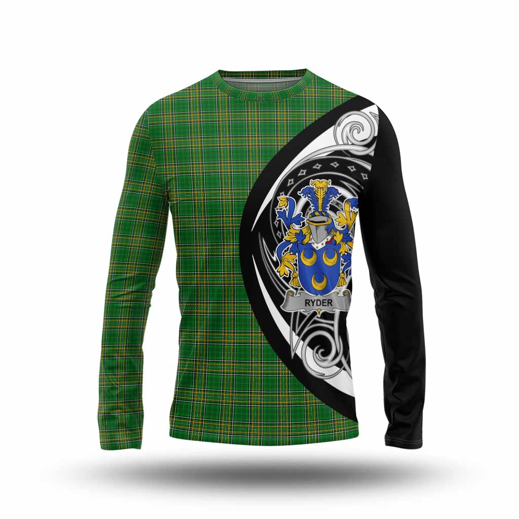 Tartan Vibes Clothing Ryder Irish Clan Long Sleeve T-Shirt Celtic Circle Style
