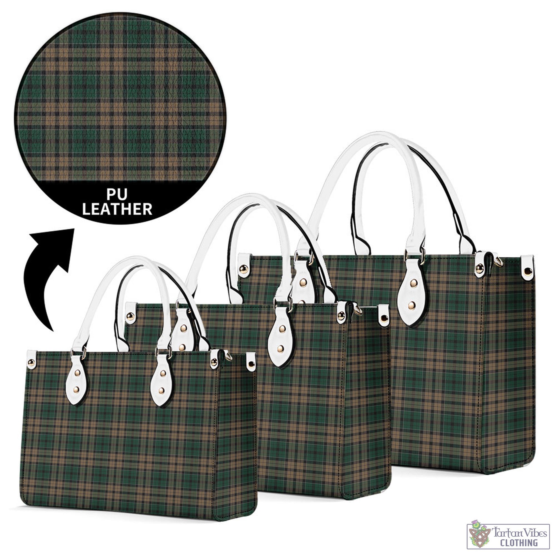 Tartan Vibes Clothing Sackett Tartan Luxury Leather Handbags