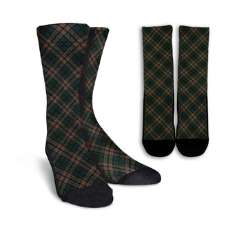Sackett Tartan Crew Socks Cross Style Crew Socks - Tartan Vibes Clothing
