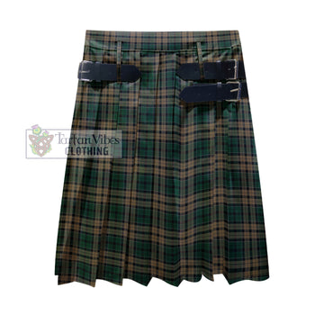 Sackett Tartan Men's Pleated Skirt - Fashion Casual Retro Scottish Kilt Style