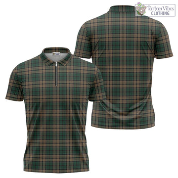 Sackett Tartan Zipper Polo Shirt Unisex - Tartan Vibes Clothing
