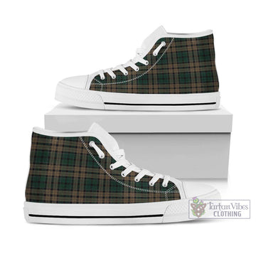 Sackett Tartan High Top Shoes Kid High Top - White Sole - Tartan Vibes Clothing