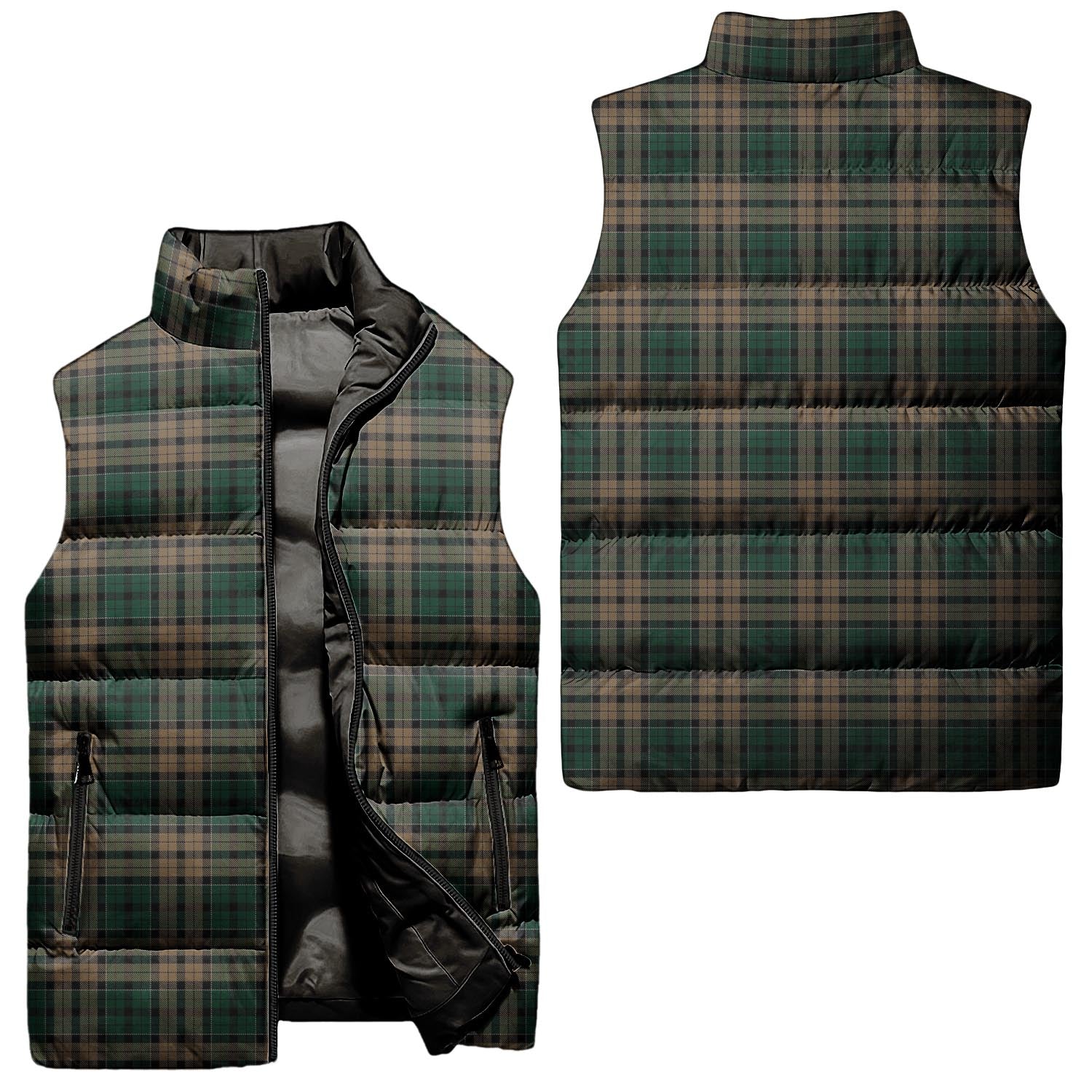 Sackett Tartan Sleeveless Puffer Jacket Unisex - Tartan Vibes Clothing
