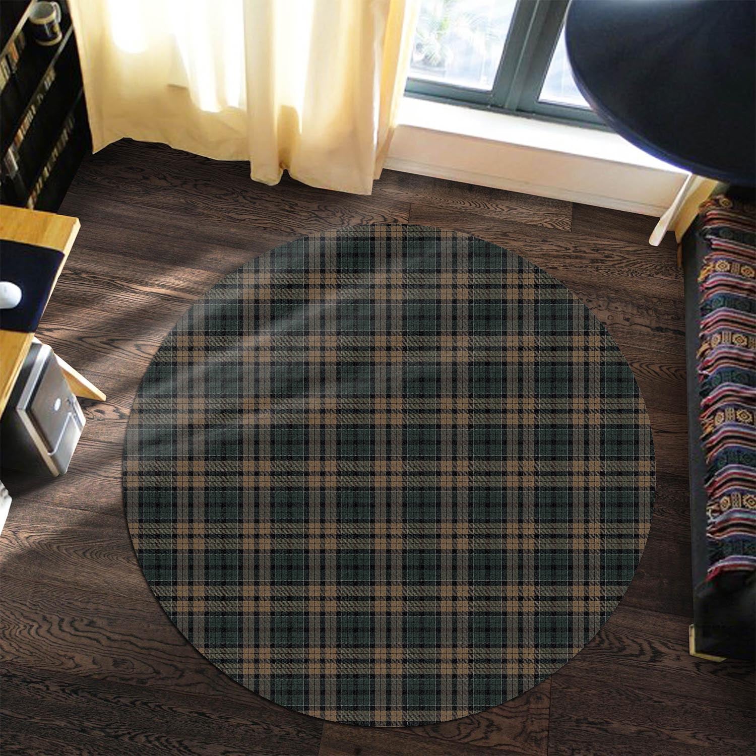 Sackett Tartan Round Rug Premium Round Rug - Tartan Vibes Clothing