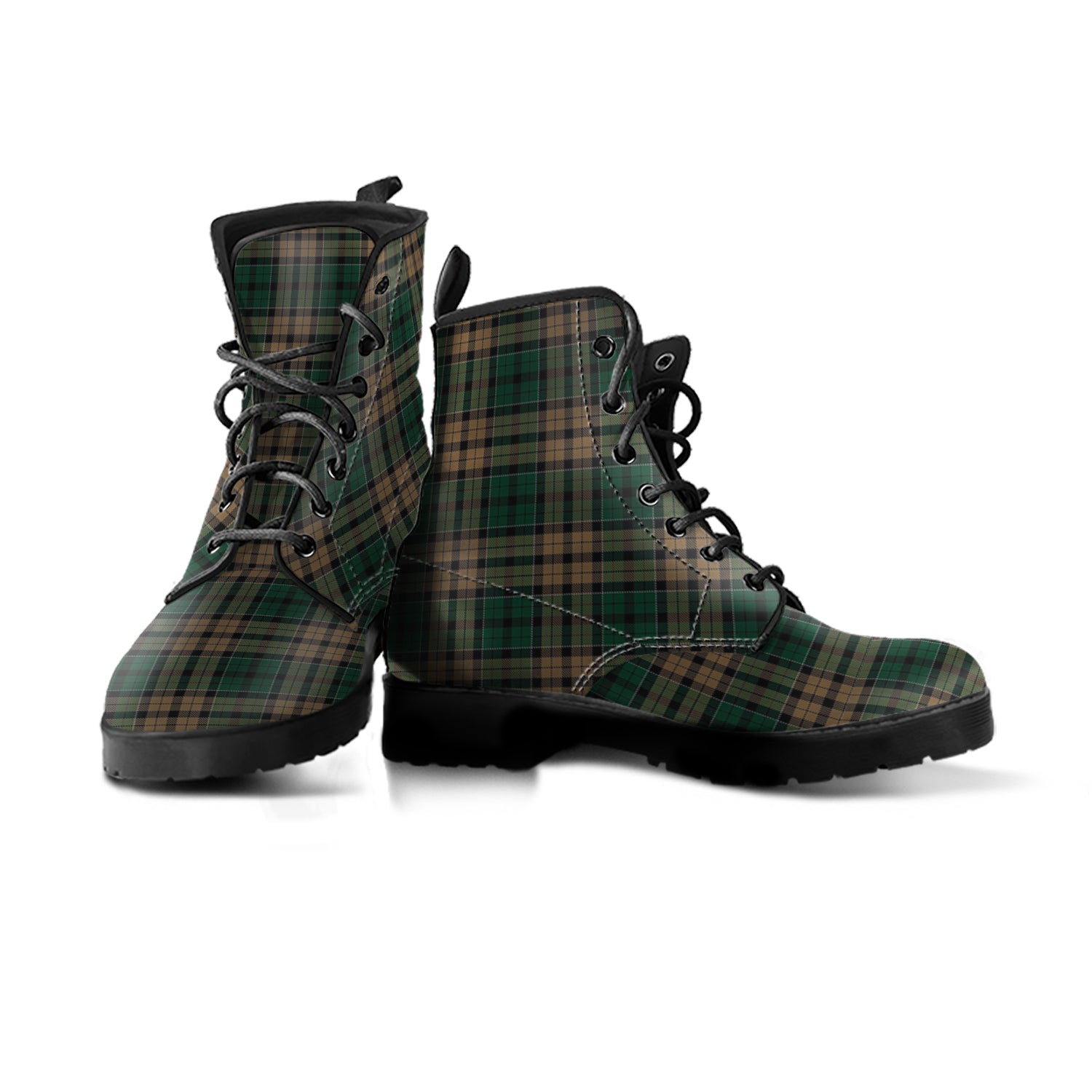 Sackett Tartan Leather Boots Men' Boots - Tartan Vibes Clothing