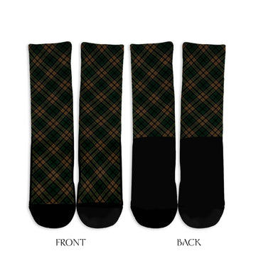 Sackett Tartan Crew Socks Cross Style - Tartan Vibes Clothing