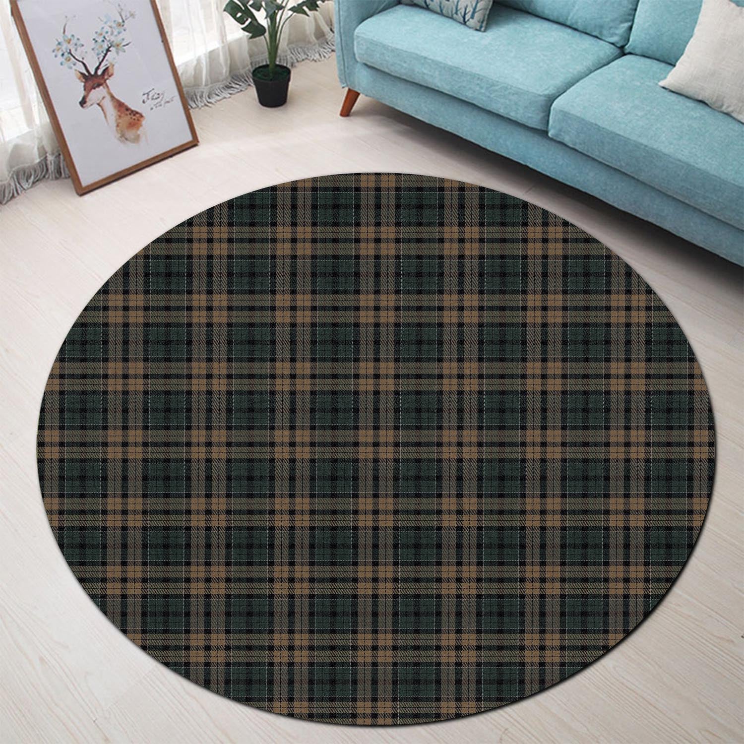 Sackett Tartan Round Rug - Tartan Vibes Clothing