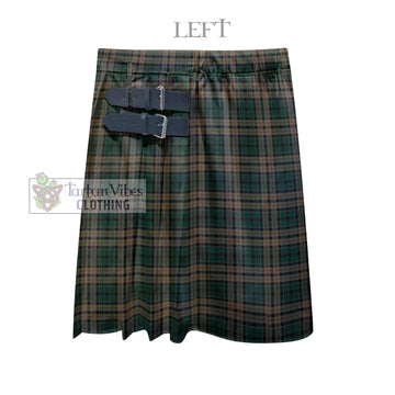 Sackett Tartan Men's Pleated Skirt - Fashion Casual Retro Scottish Kilt Style