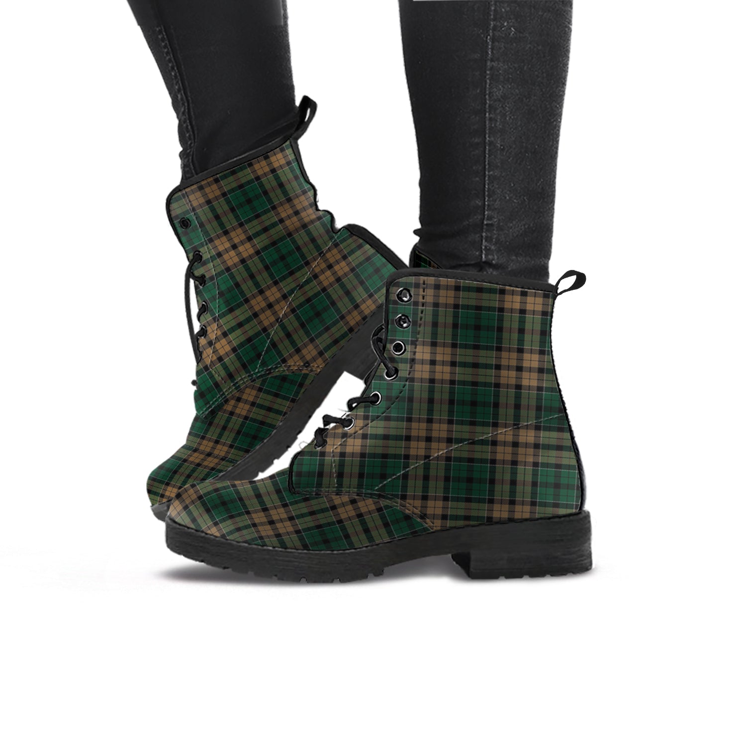 Sackett Tartan Leather Boots - Tartan Vibes Clothing