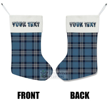 Saint Andrews Tartan Christmas Stocking with Personalized Text