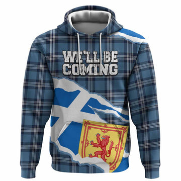 Saint Andrews Scotland Football Tartan Hoodie We'll Be Coming