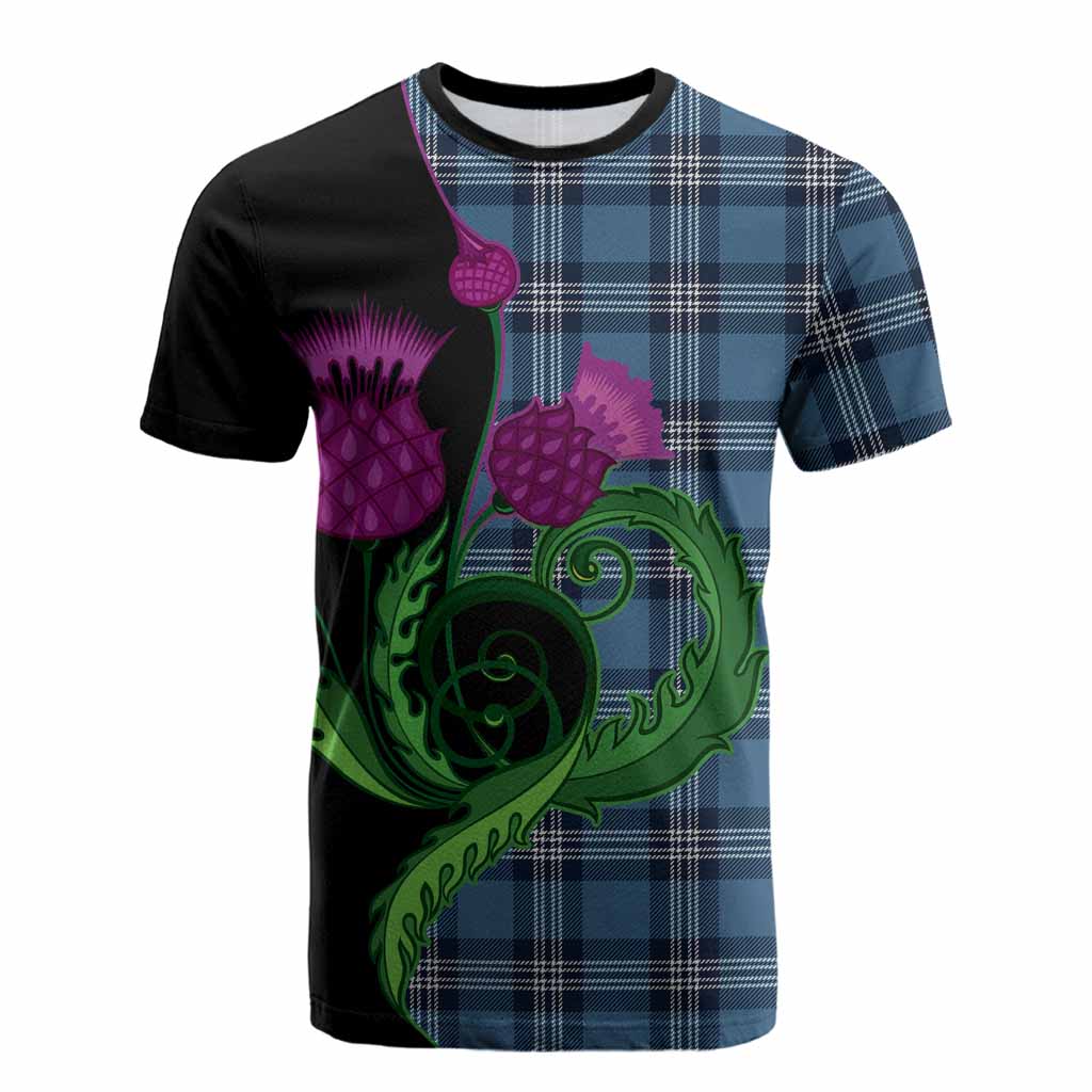 Saint Andrews Tartan Cotton T-shirt Traditional Scottish Thistle