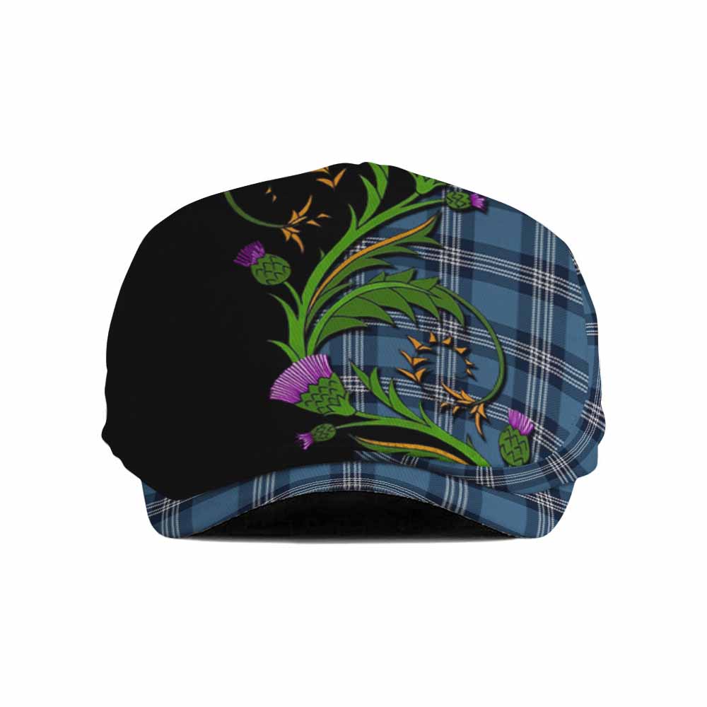 Saint Andrews Tartan Flat Cap, Jeff Cap Scottish Thistle Pride Heritage Art