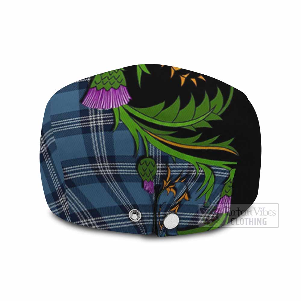 Saint Andrews Tartan Flat Cap, Jeff Cap Scottish Thistle Pride Heritage Art